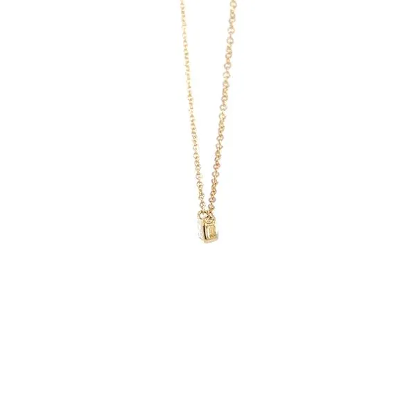 14K Emerald Cut Diamond Solitaire Necklace Image 2 Kiefer Jewelers Lutz, FL
