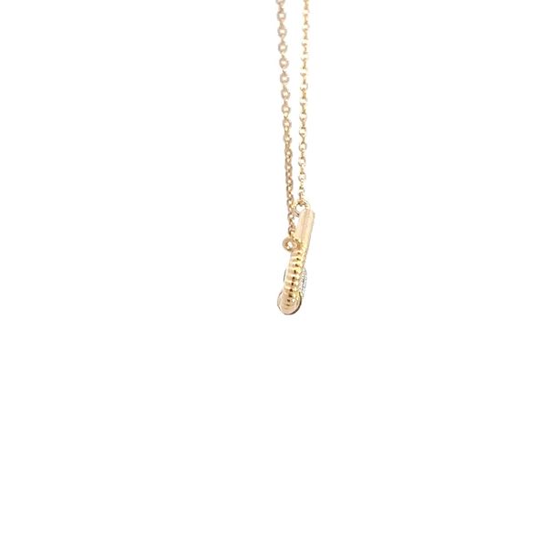 14K Diamond Paperclip Necklace Image 2 Kiefer Jewelers Lutz, FL