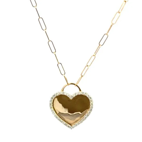 14K .50CTW Diamond Heart Necklace Kiefer Jewelers Lutz, FL