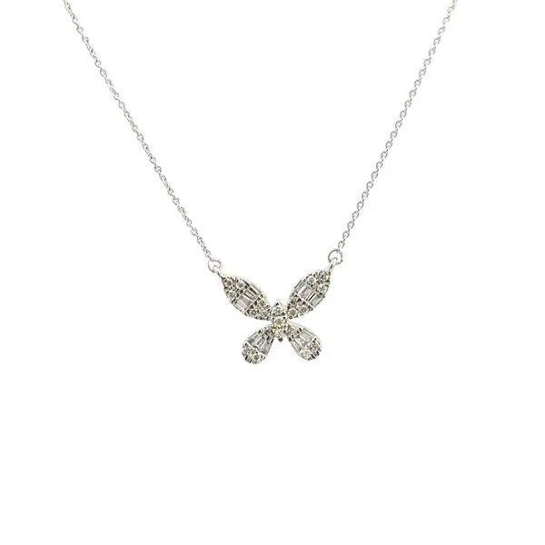 14K Diamond Butterfly Necklace Kiefer Jewelers Lutz, FL