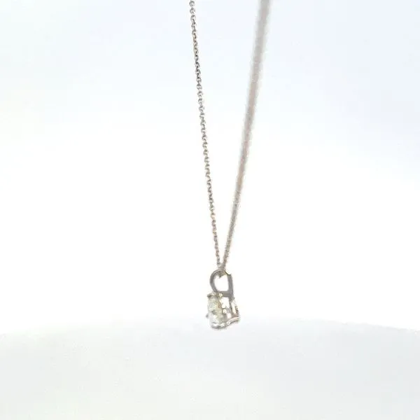 14K .73CT Diamond Solitaire Necklace Image 4 Kiefer Jewelers Lutz, FL