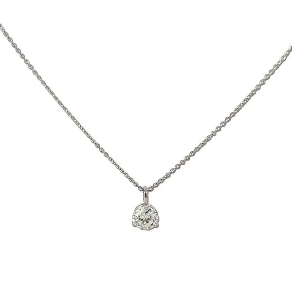 14K .73CT Diamond Solitaire Necklace Kiefer Jewelers Lutz, FL