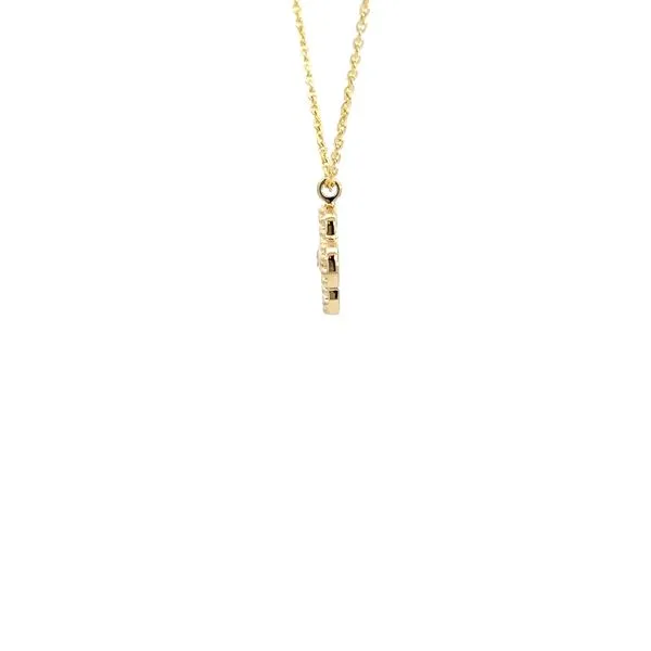 14K Diamond Flower Necklace Image 3 Kiefer Jewelers Lutz, FL