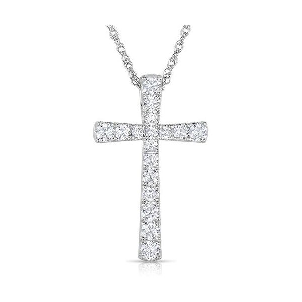 14K Small Graduated Diamond Cross Kiefer Jewelers Lutz, FL