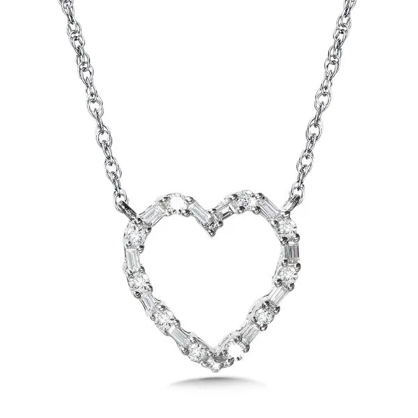 10K Diamond Heart Necklace Kiefer Jewelers Lutz, FL