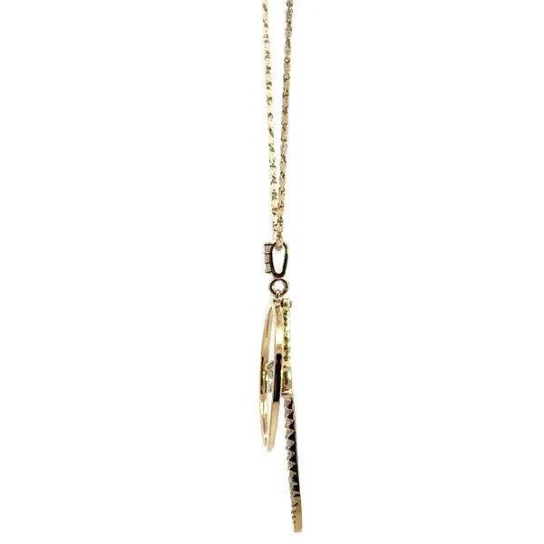 14KY Diamond Dangle Pendant Image 3 Kiefer Jewelers Lutz, FL