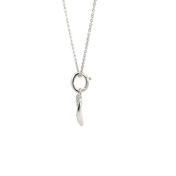 18KW Mini Heart Pendant Image 4 Kiefer Jewelers Lutz, FL