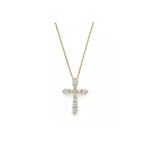 14K .50CTW Diamond Cross Necklace Kiefer Jewelers Lutz, FL