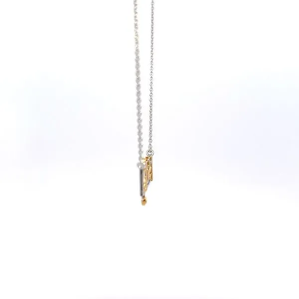 14K Two-Tone Music Note Necklace Image 2 Kiefer Jewelers Lutz, FL