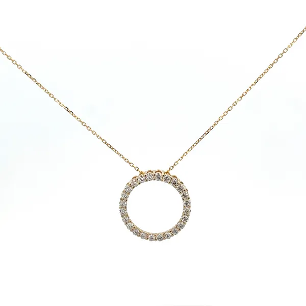 14KY .60CTW Diamond Circle Pendant Kiefer Jewelers Lutz, FL