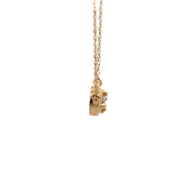 14KY Diamond Solitaire Necklace Image 3 Kiefer Jewelers Lutz, FL
