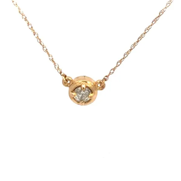 14KY Diamond Solitaire Necklace Kiefer Jewelers Lutz, FL