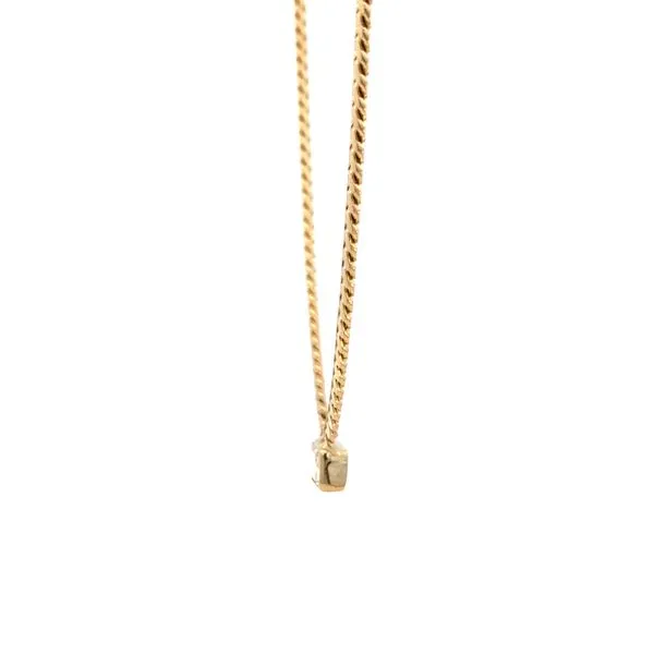 14KY 0.90CTW Emeral Cut Bezel Set Diamond on Miami Cuban Link Chain Image 4 Kiefer Jewelers Lutz, FL