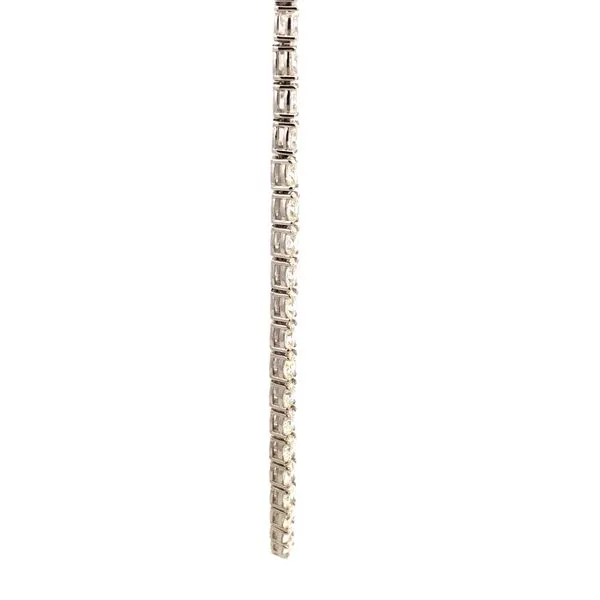 14KW 15.9CTW Oval Diamond Tennis Necklace Image 3 Kiefer Jewelers Lutz, FL