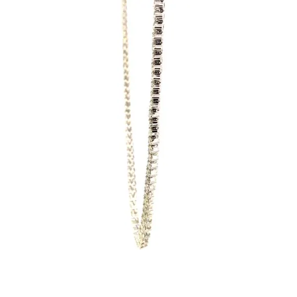 14KW 7.09CTW Diamond Riviera Necklace Image 4 Kiefer Jewelers Lutz, FL
