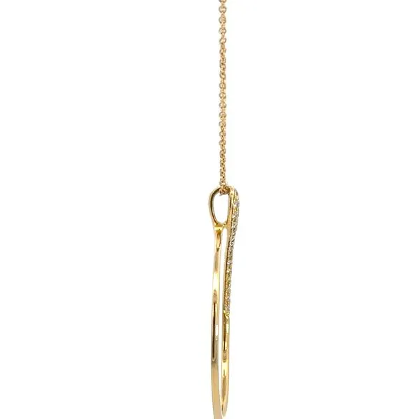 18KY Serpentine Diamond Pendant by Cherie Dori Image 3 Kiefer Jewelers Lutz, FL
