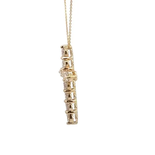 14K Diamond Cross Pendant Necklace Image 3 Kiefer Jewelers Lutz, FL