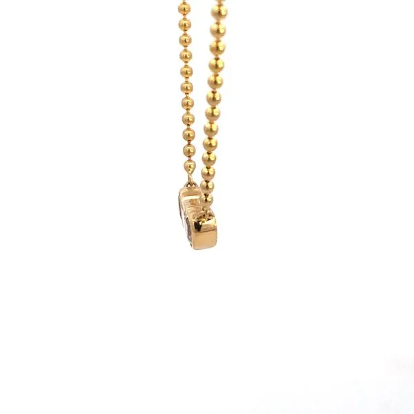 14KY Fancy Shaped Diamond Three Stone Necklace Image 4 Kiefer Jewelers Lutz, FL