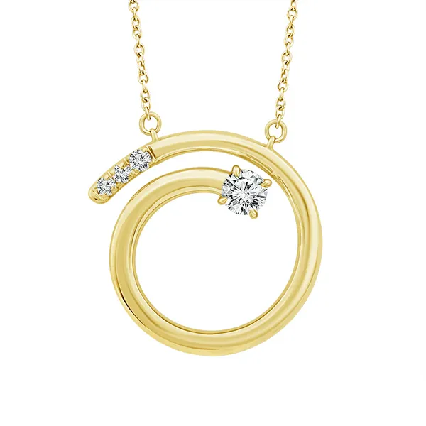 14KY Diamond Circle Pendant Kiefer Jewelers Lutz, FL