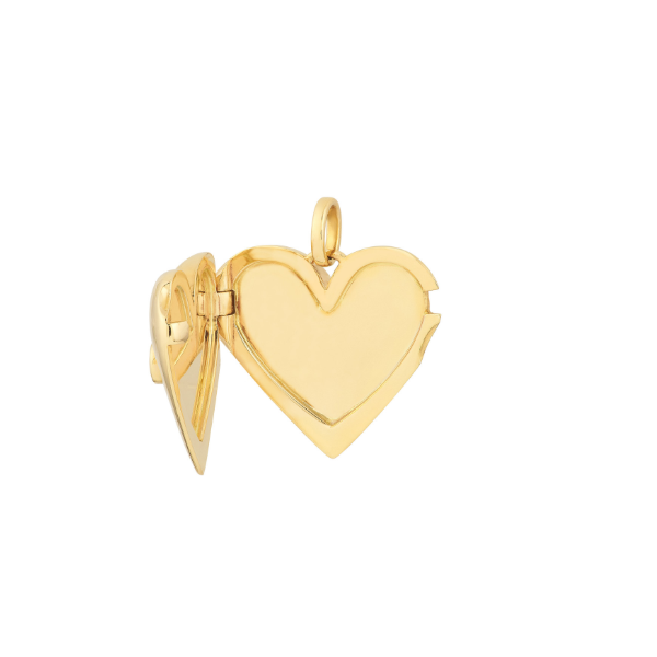 14KY Diamond Puffy Heart Locket Image 3 Kiefer Jewelers Lutz, FL
