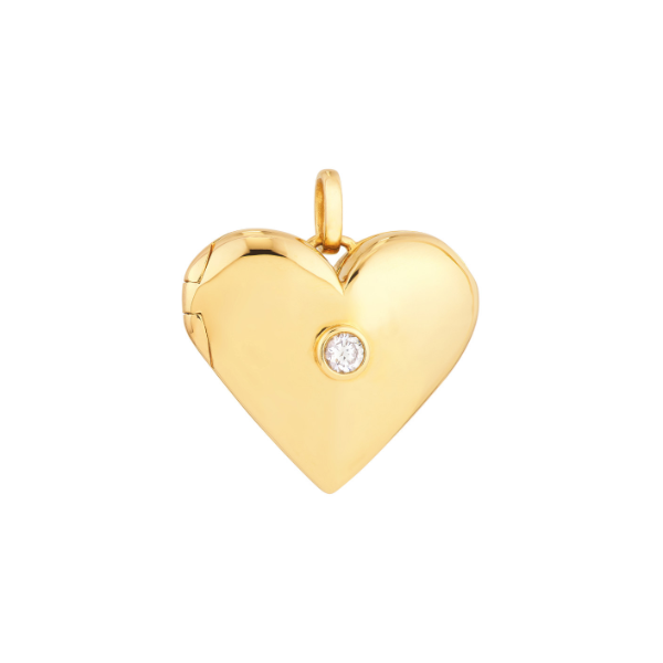 14KY Diamond Puffy Heart Locket Kiefer Jewelers Lutz, FL