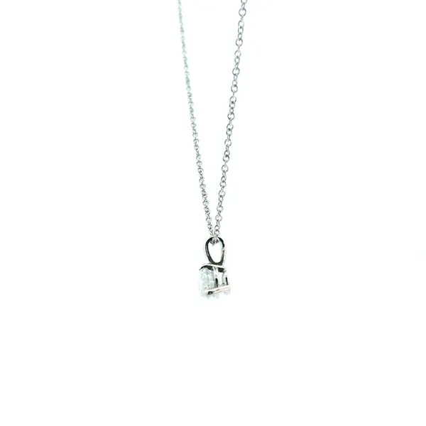 14KW 0.35CT Diamond Solitaire Pendant Image 4 Kiefer Jewelers Lutz, FL