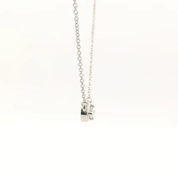 14KW 0.15CT Round Diamond Solitaire Necklace Image 3 Kiefer Jewelers Lutz, FL