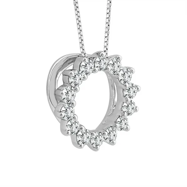 10KW Diamond Circle Pendant Image 2 Kiefer Jewelers Lutz, FL