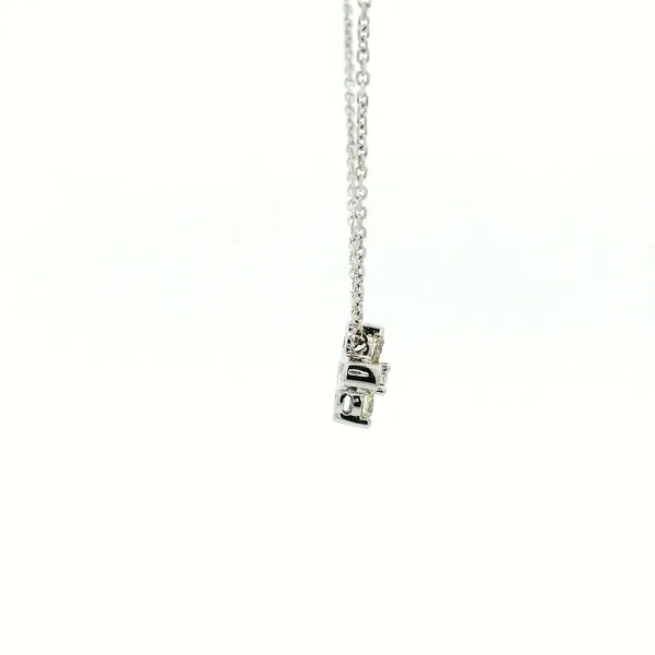 14KW Diamond Clover Style Pendant Image 3 Kiefer Jewelers Lutz, FL
