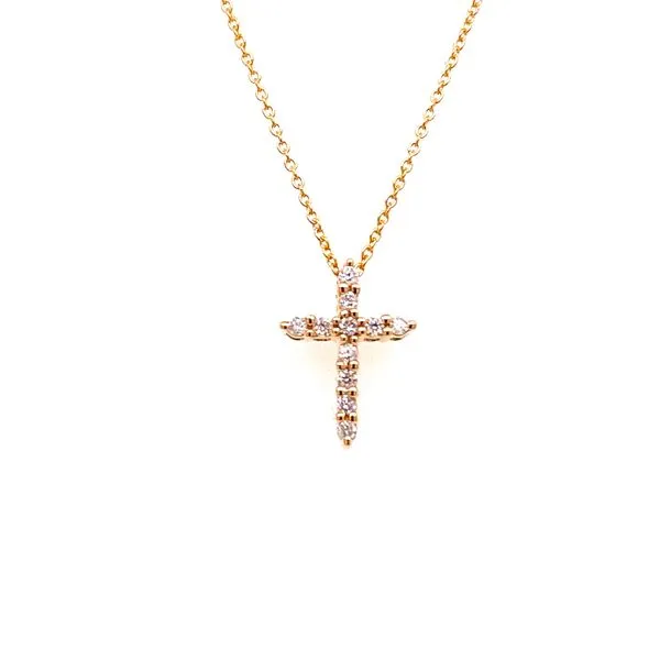 14K Petite Diamond Cross Necklace Kiefer Jewelers Lutz, FL