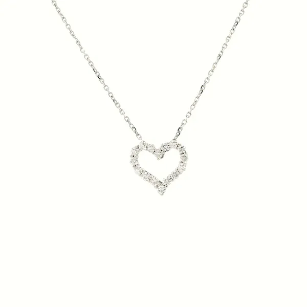 14KW Diamond Heart Pendant Kiefer Jewelers Lutz, FL