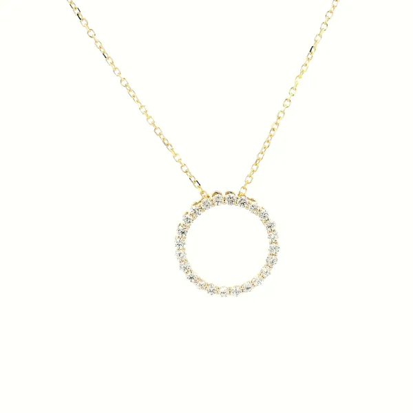 14KY Diamond Circle Pendant Kiefer Jewelers Lutz, FL