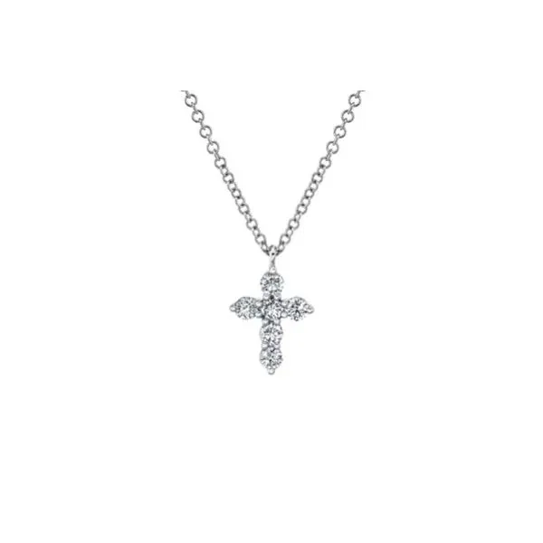 14KW 0.25CTW Diamond Cross Necklace by Shy Creation Kiefer Jewelers Lutz, FL