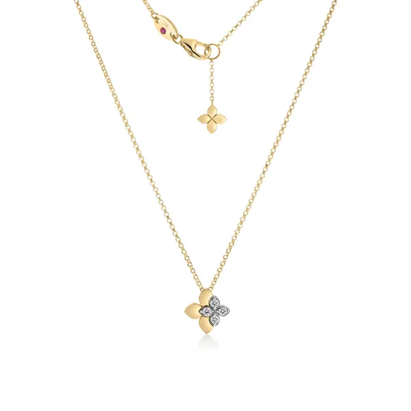 18KY Diamond Love in Verona Necklace by Roberto Coin Kiefer Jewelers Lutz, FL