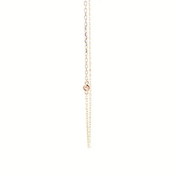 14KR 0.25CTW Diamonds by the Yard Necklace Image 3 Kiefer Jewelers Lutz, FL