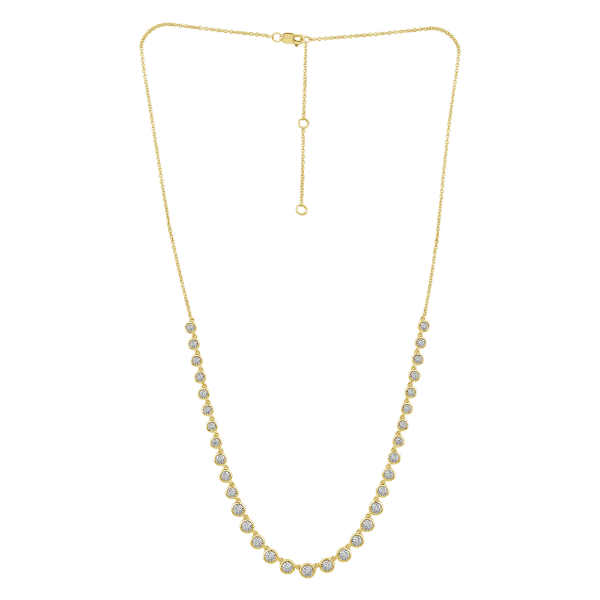 10KY Bezel Set Diamond Necklace. Kiefer Jewelers Lutz, FL