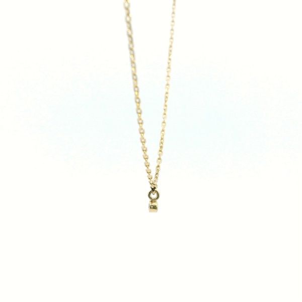 14KY Micro Bezel Set Diamond Necklace Image 3 Kiefer Jewelers Lutz, FL