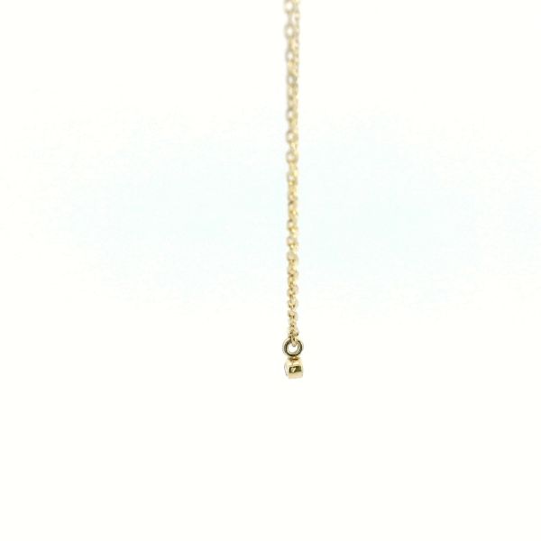 14KY Micro Bezel Set Diamond Necklace Image 4 Kiefer Jewelers Lutz, FL