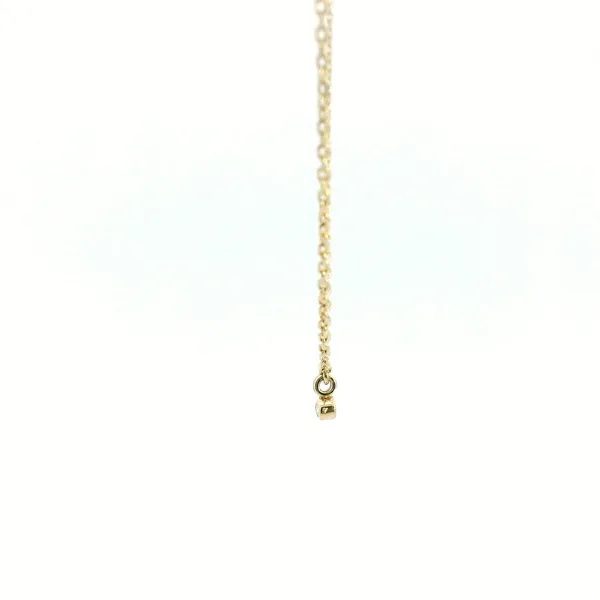 14KY Micro Bezel Set Diamond Necklace Image 4 Kiefer Jewelers Lutz, FL