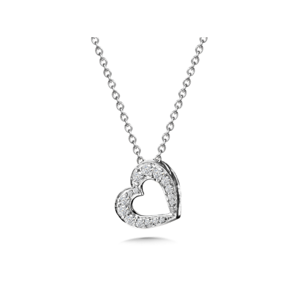 14KW .10CTW Diamond Heart Pendant Kiefer Jewelers Lutz, FL