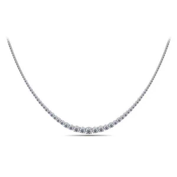 14KW 10CTW Diamond Riviera Necklace Kiefer Jewelers Lutz, FL