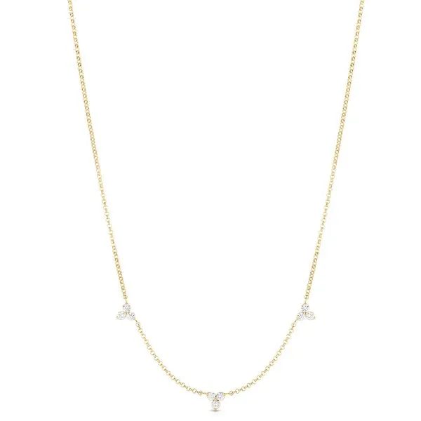 Roberto Coin 18KY Diamond Dangle Necklace Kiefer Jewelers Lutz, FL