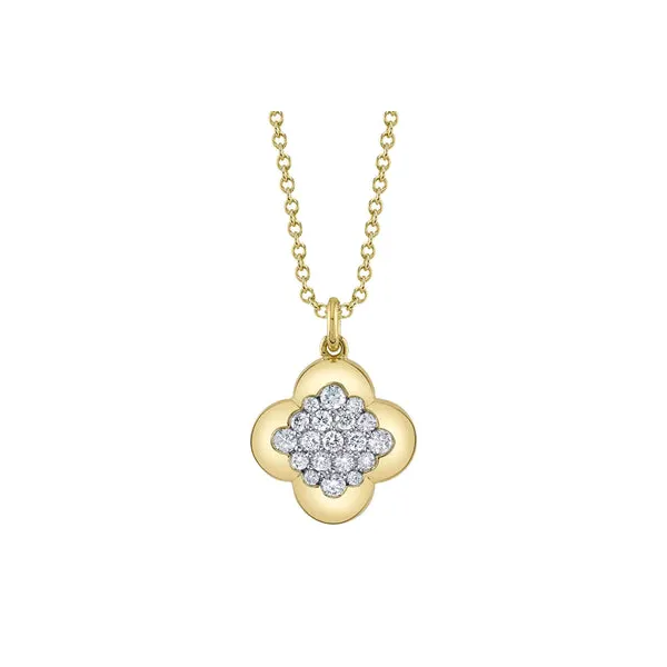 14KY Diamond Clover Necklace by Shy Creation Kiefer Jewelers Lutz, FL
