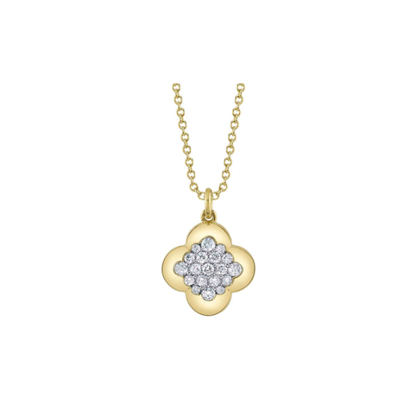 14KY Diamond Clover Necklace by Shy Creation Kiefer Jewelers Lutz, FL