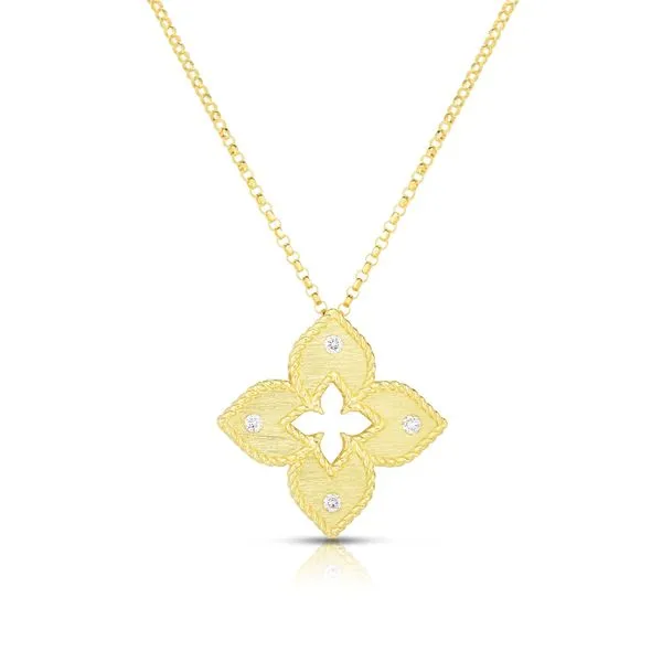 Roberto Coin 18KY Venetian Princess Diamond Necklace Kiefer Jewelers Lutz, FL