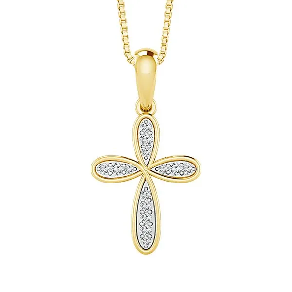 10K Diamond Cross Pendant Necklace Kiefer Jewelers Lutz, FL