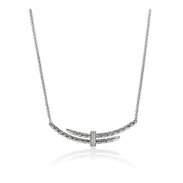 SS Spear Station Necklace with Diamonds by John Hardy Kiefer Jewelers Lutz, FL