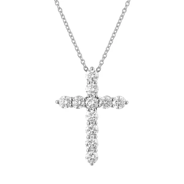 14KW 0.50CTW Diamond Cross Pendant Kiefer Jewelers Lutz, FL