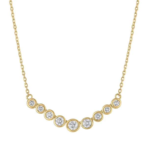 14KY 1.10CTW Bezel Set Diamond 