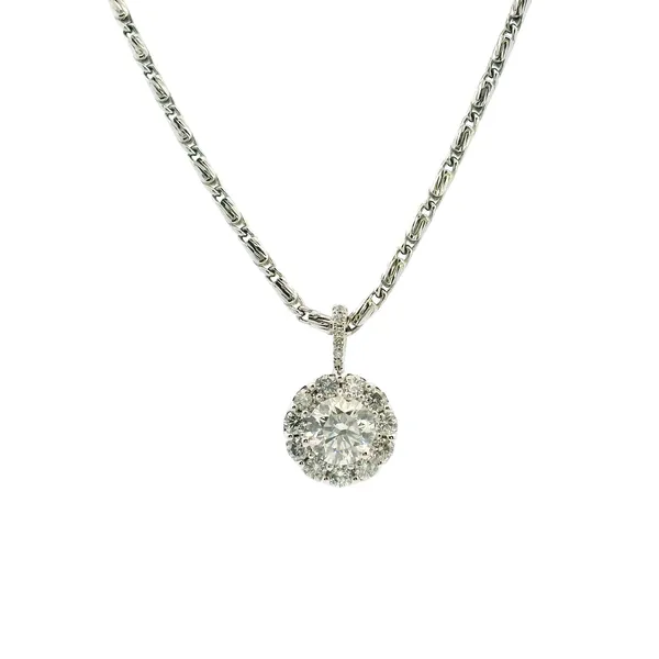 14KW Round Diamond Halo Pendant Kiefer Jewelers Lutz, FL